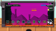 Runbow Volcano as shown on the stage select display