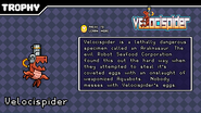 Velocispider's trophy page, as seen in Indie Pogo