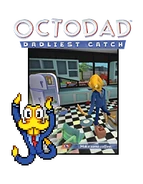 Octodad's character box, on the Kickstarter page.