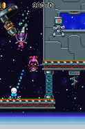 Battle mockup on a Stardrop-themed stage