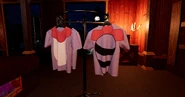 Clothing rack of Rambley Costume Tees.