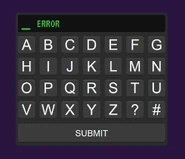 When putting in an invalid code.