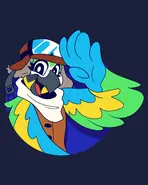 Mollie Macaw T-Shirt (art)