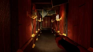 Second side hallway. Flashlight required.