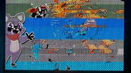 The screen begins to glitch.