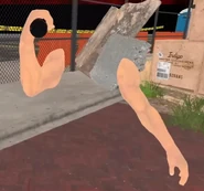 The pre-1.1 models of Ed's arms, with the old flashlight-holding position.