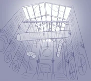 Art of a scrapped hanging vines concept in Mollie's Landing Pad.