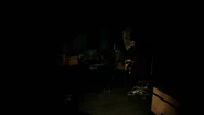 The player inside a room where rambley first appears.