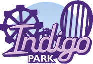 Logo of Indigo Park, both game and location.