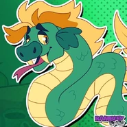 Finley the Sea Serpent from his bio.