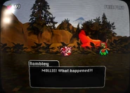 Rambley finding Mollie Macaw.