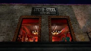 Steam & Steel's exits from the outside.