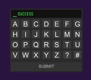 When putting in a valid code.