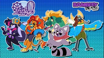 The main mascots. Left to right: Salem, Lloyd, Finley, Rambley, and Mollie.