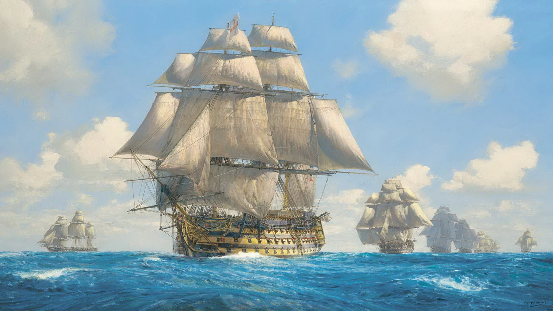 Man O War Ship Wallpaper