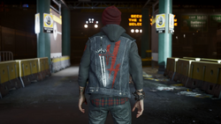 inFAMOUS Second Son VEST and PINS ONLY Delsin Rowe cosplay denim waistcoat   eBay