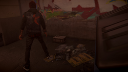 Delsin dociera do skrytki na dokumenty Wolfe'a (inFamous Second Son)