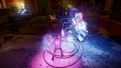 Delsin wchłania neon na parterze The Crocodile (inFamous Second Son)