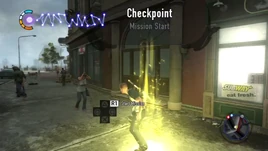 Checkpoint mission start (inFamous 2)