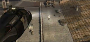 A chopper, observing Cole.