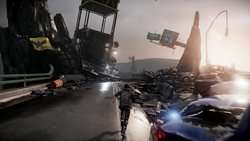 Delsin wychodzi na most 520 (inFamous Second Son)