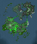 Map displaying UGC missions most common locations.