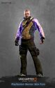 A full-body render of Good Cole from the Uncharted 2 multiplayer.