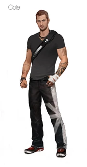 Distintos diseños del nuevo Cole en inFamous 2.