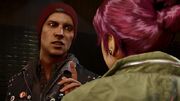 Abigail bantering with Delsin