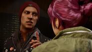 Abigail plaisante avec Delsin.