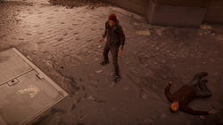 Delsin odnajduje zwłoki Wolfe'a (inFamous Second Son)