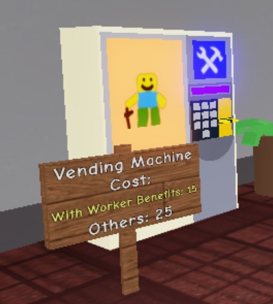 Stations Vending Machine Infinite Autocorrect Roblox Wiki Fandom - roblox epic rock machines