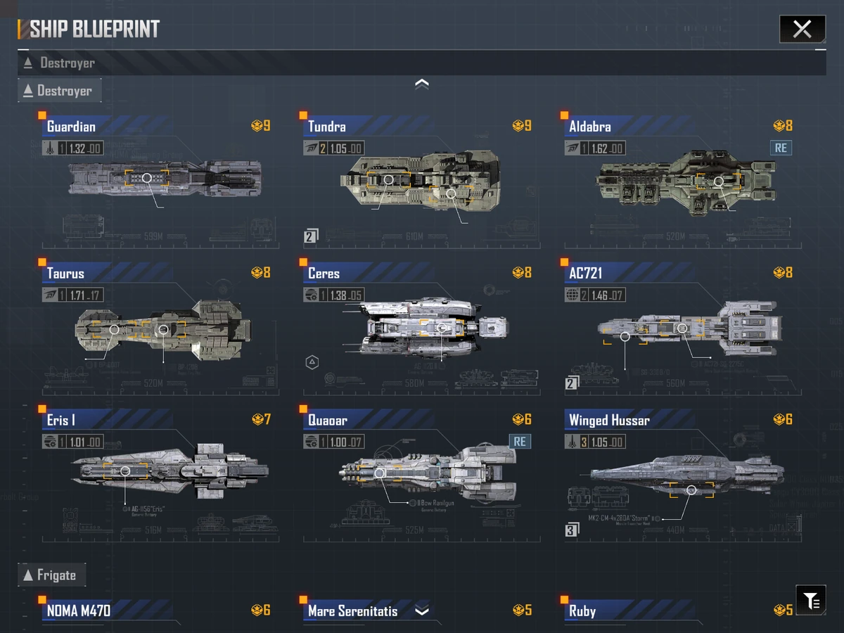 Blueprint availability Infinite Lagrange Wiki Fandom