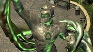 A Green Lantern Statue in Coast City