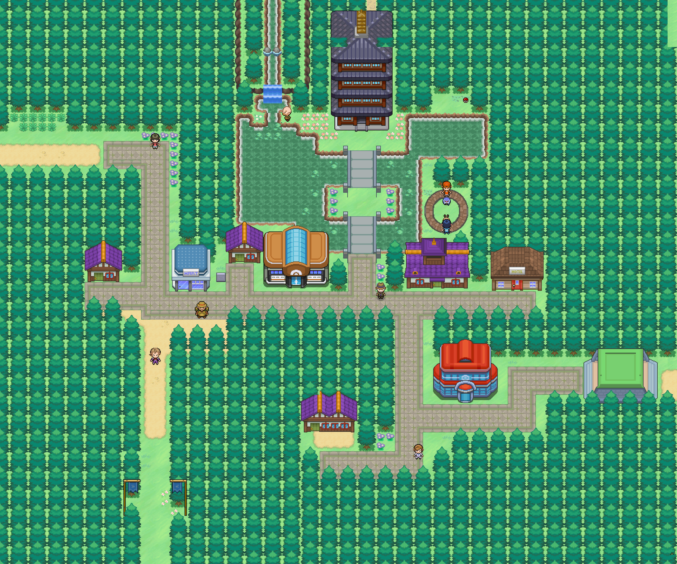 Violet City Pokémon Infinite Fusion Wiki Fandom