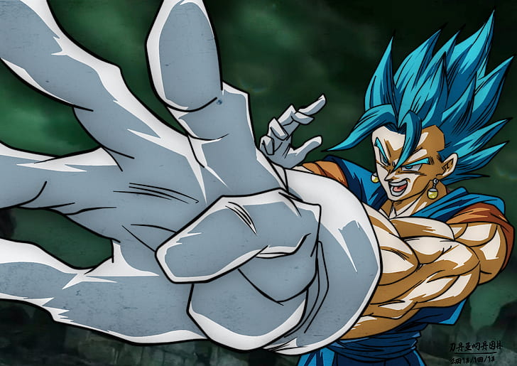 Free: Vegito Super Saiyan Blue By Frost Z-dbtix5j - Vegito Blue