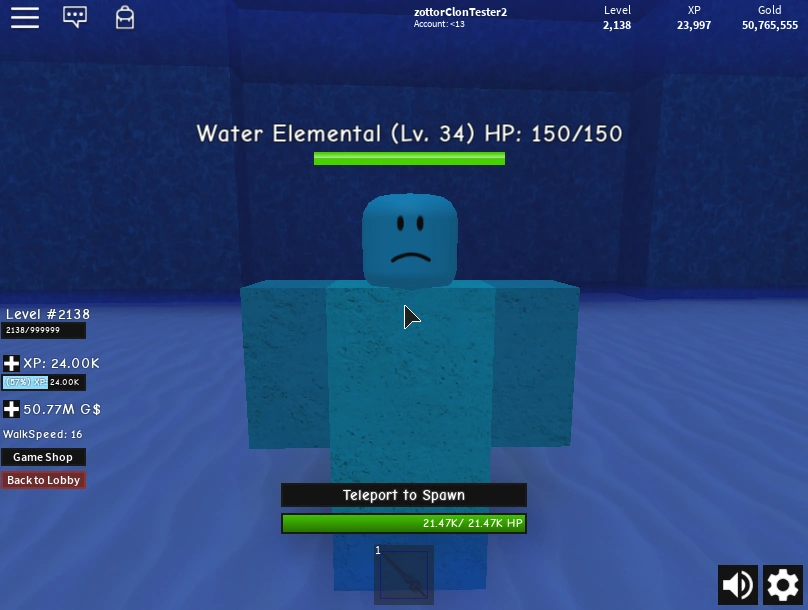Water Elemental Infinity RPG Wiki Fandom