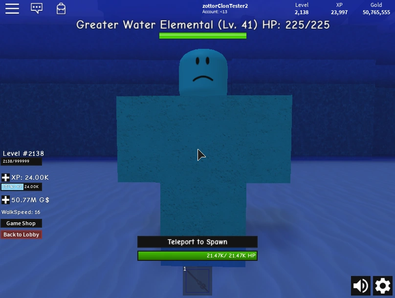 Greater Water Elemental Infinity RPG Wiki Fandom
