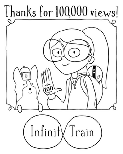 infinity train coloring pages