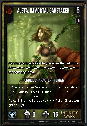 Aleta, Immortal Caretaker - Official Infinity Wars Wiki