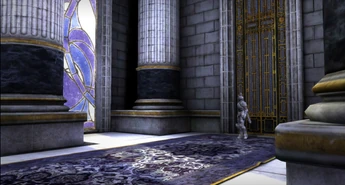 Siris enters hallway