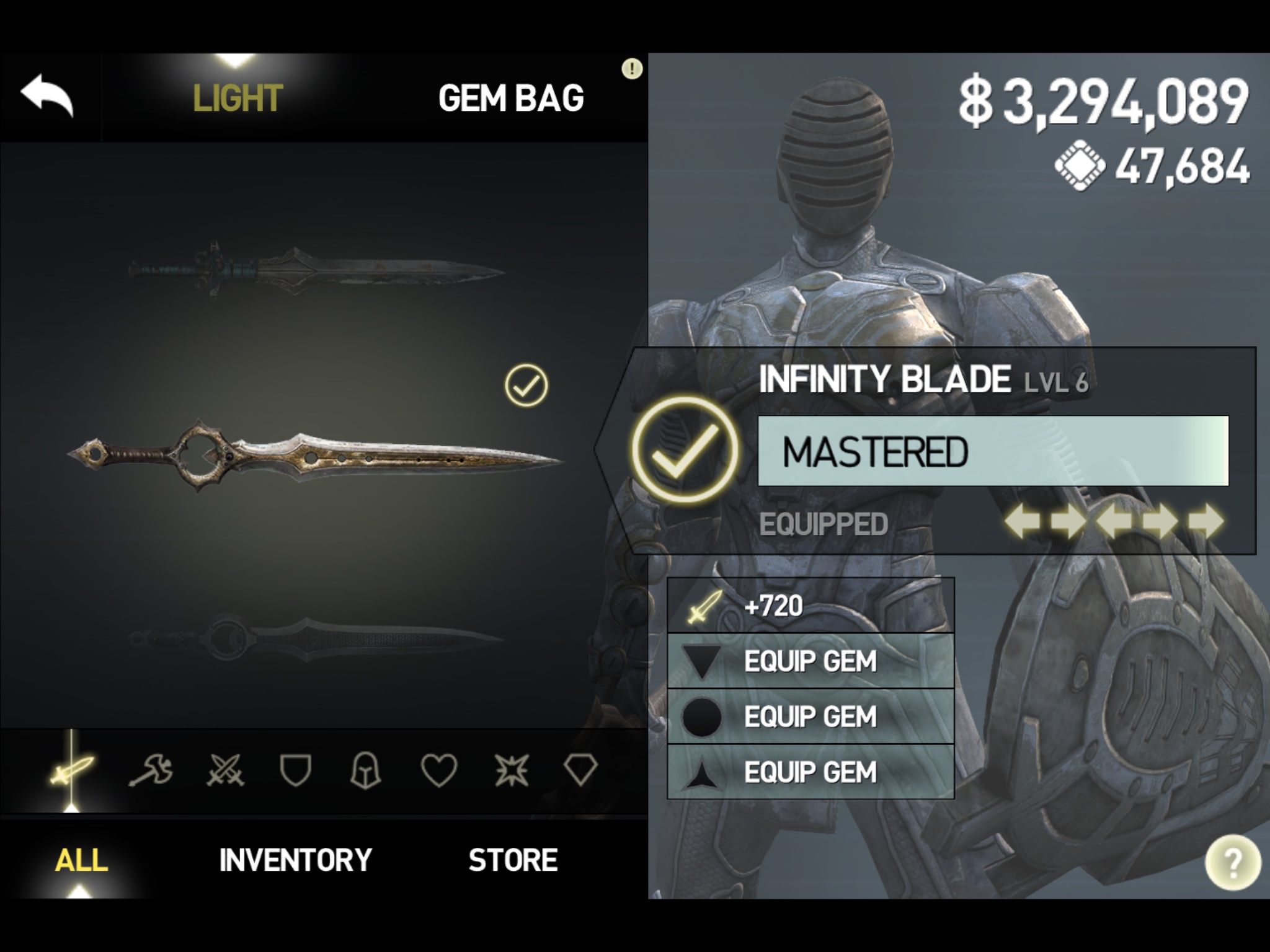 infinity blade location