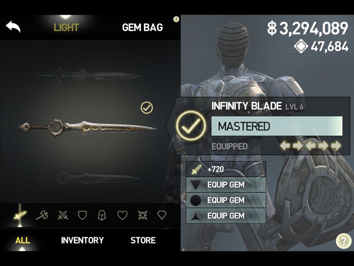 Infinity Blade: Redemption, Infinity Blade Wiki