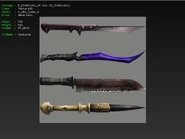 Unused Slint dagger and Serat dagger.