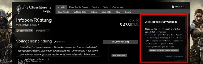 Infobox umwandeln