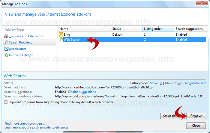 Как удалить internet explorer 10. Поисковая система бинг как убрать. adware как удалить.