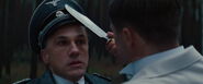 Aldo Raine about to scar Landa