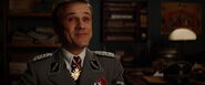 Hans Landa smiles about Bridget's shoe