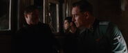 Aldo Raine looks at Archie Hicox