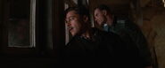 Aldo Raine and Hicox look outside